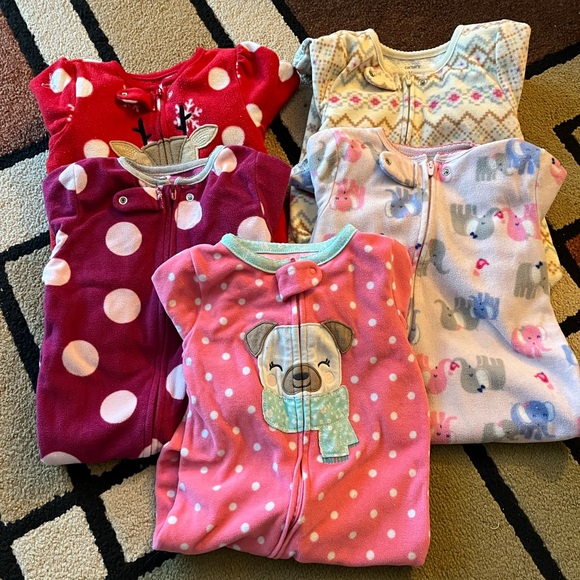 18 month fleece footed pajamas - Picture 1 of 4